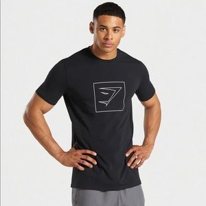 Gymshark Outline T-Shirt - Black